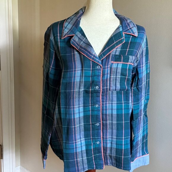 Sundance pajama Set blue Toboggan Trails - Medium - $156 - Picture 3 of 10